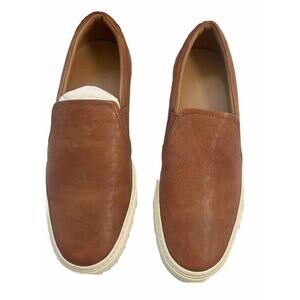 Good Man Brand Edge Slip-on Sneakers Men US 10 Brown Leather Russel Wilson Brand